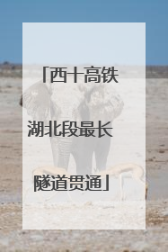西十高铁湖北段最长隧道贯通