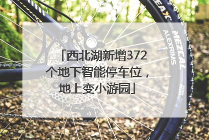 西北湖新增372个地下智能停车位，地上变小游园
