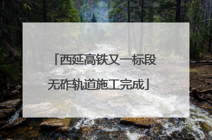 西延高铁又一标段无砟轨道施工完成