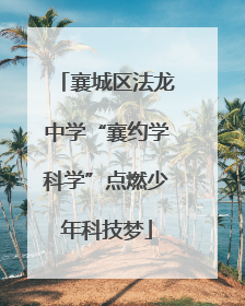 襄城区法龙中学“襄约学科学”点燃少年科技梦