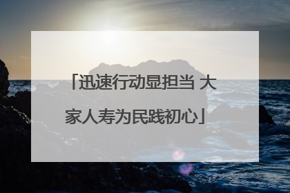 迅速行动显担当 大家人寿为民践初心