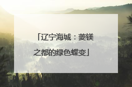 辽宁海城：菱镁之都的绿色蝶变