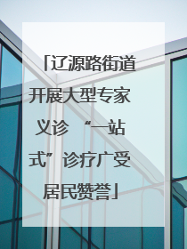 辽源路街道开展大型专家义诊 “一站式”诊疗广受居民赞誉