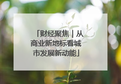 财经聚焦｜从商业新地标看城市发展新动能