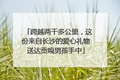跨越两千多公里，这份来自长沙的爱心礼物送达贡嘎男孩手中
