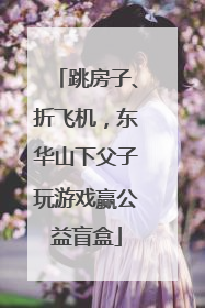 跳房子、折飞机，东华山下父子玩游戏赢公益盲盒