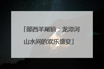 郧西羊尾镇：龙潭河山水间的欢乐盛宴