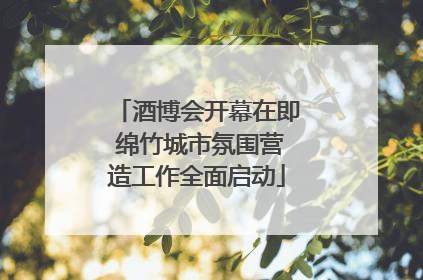 酒博会开幕在即 绵竹城市氛围营造工作全面启动
