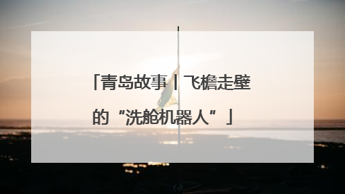 青岛故事丨飞檐走壁的“洗舱机器人”