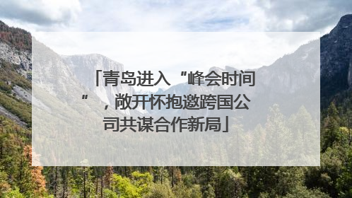 青岛进入“峰会时间”，敞开怀抱邀跨国公司共谋合作新局