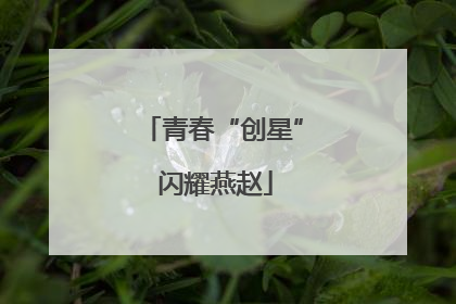 青春“创星” 闪耀燕赵