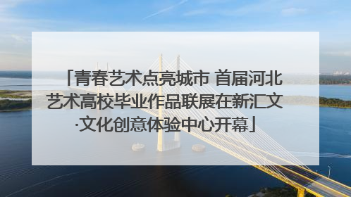 青春艺术点亮城市 首届河北艺术高校毕业作品联展在新汇文·文化创意体验中心开幕