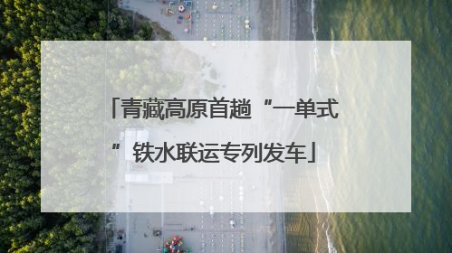 青藏高原首趟“一单式”铁水联运专列发车