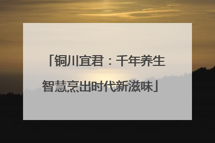 铜川宜君：千年养生智慧烹出时代新滋味