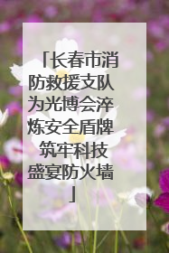 长春市消防救援支队为光博会淬炼安全盾牌 筑牢科技盛宴防火墙