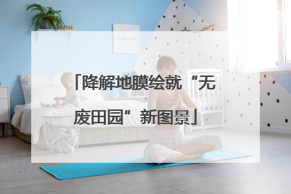降解地膜绘就“无废田园”新图景