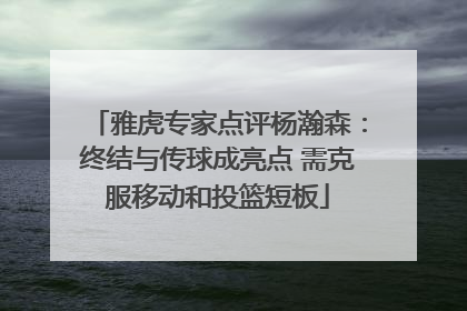雅虎专家点评杨瀚森：终结与传球成亮点 需克服移动和投篮短板