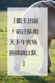 霸王出征！宿迁队明天下午客场迎战镇江队