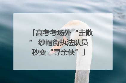 高考考场外“走散” 纱帽街执法队员秒变“寻亲侠”