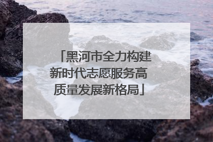 黑河市全力构建新时代志愿服务高质量发展新格局