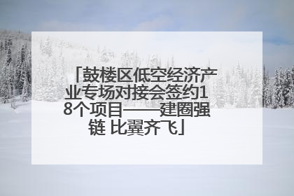 鼓楼区低空经济产业专场对接会签约18个项目——建圈强链 比翼齐飞