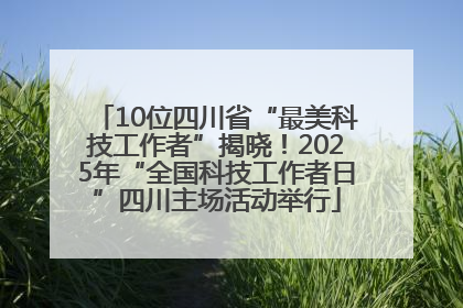 10位四川省“最美科技工作者”揭晓！2025年“全国科技工作者日”四川主场活动举行
