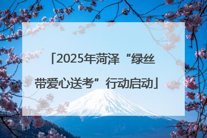 2025年菏泽“绿丝带爱心送考”行动启动