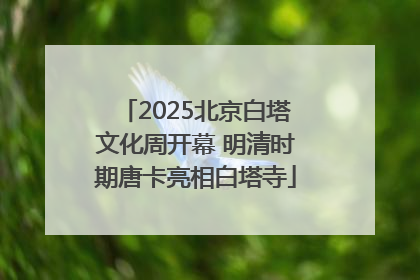 2025北京白塔文化周开幕 明清时期唐卡亮相白塔寺