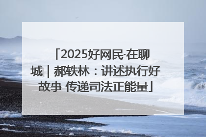 2025好网民·在聊城｜郝轶林：讲述执行好故事 传递司法正能量