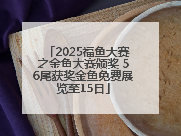 2025福鱼大赛之金鱼大赛颁奖 56尾获奖金鱼免费展览至15日