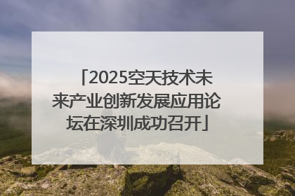 2025空天技术未来产业创新发展应用论坛在深圳成功召开